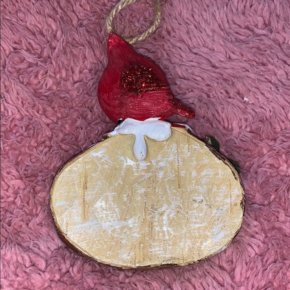 Set of (4) Merry Christmas carved Wood Slices - Picture 3 of 3